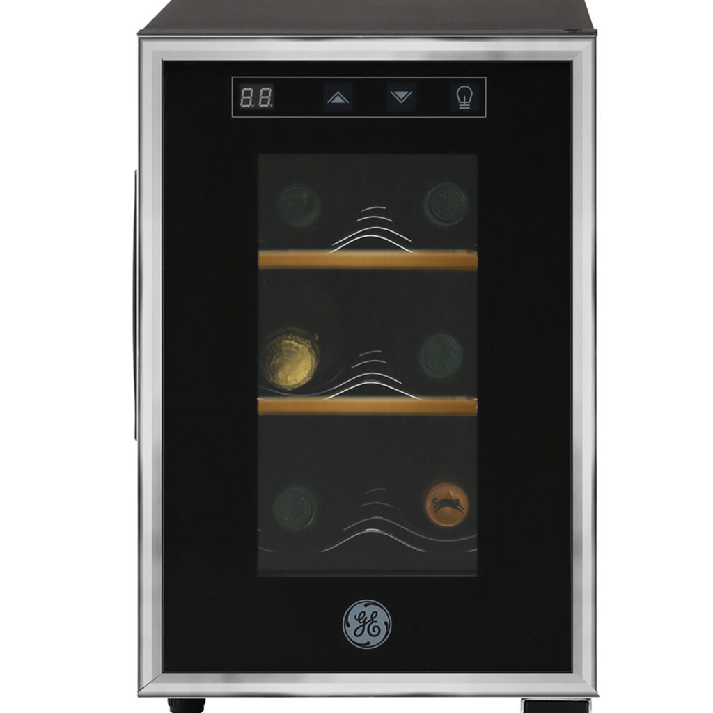 Cava de vinos 6 Botellas Negra