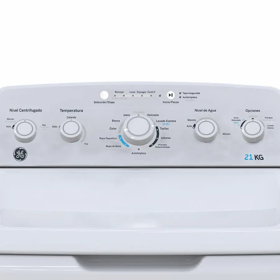 Lavadora Aqua Saver Green Automática 21 Kg Blanca